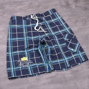 Y2K 2000's 00's Corona Navy/Blue/Yellow Baggy Relax Fit Wide Legged Short's